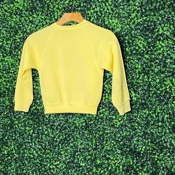 Vtg. 80s Jog Tog Yellow Graphic Geese Top Sz S - Picture 5 of 9